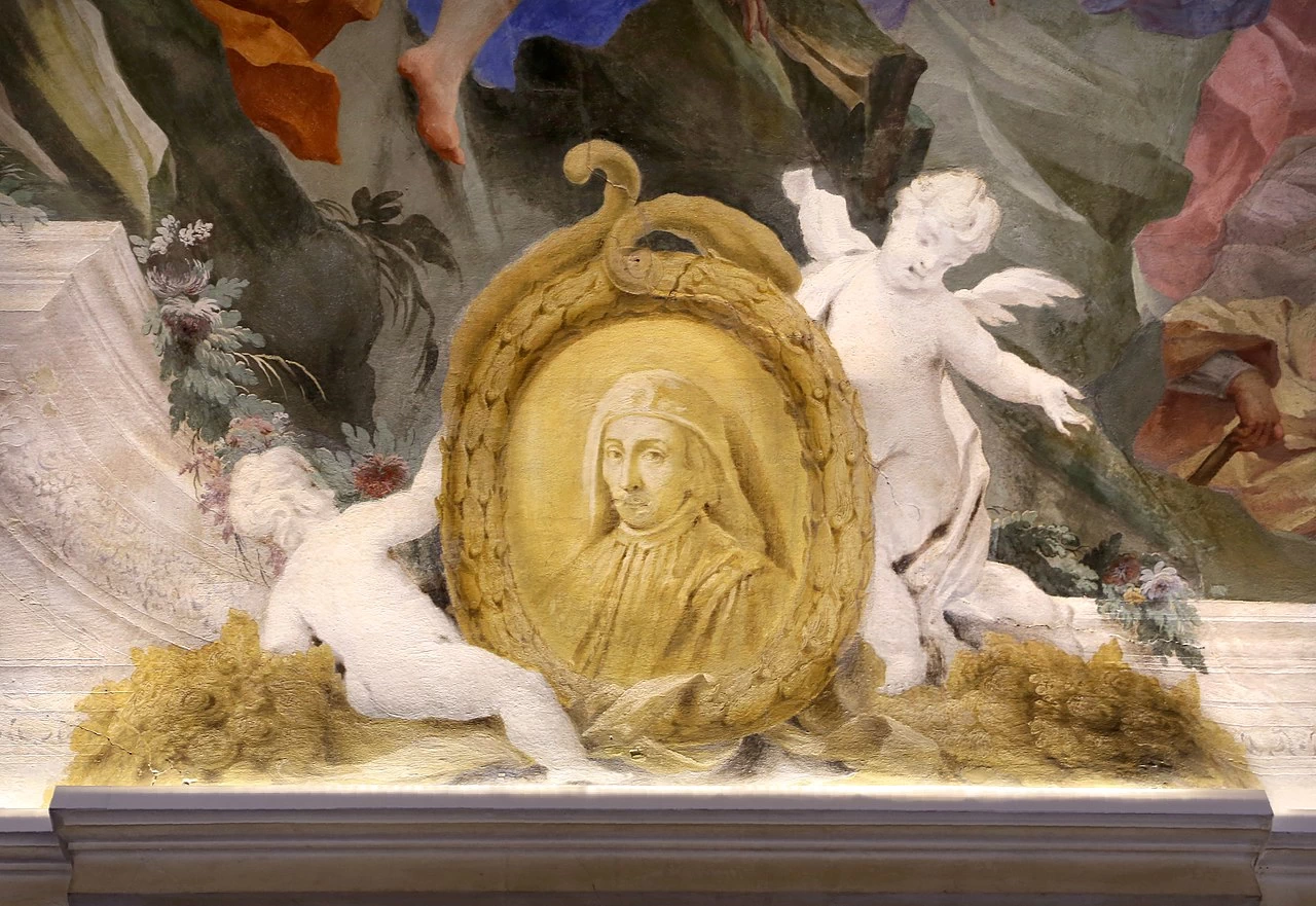 Palazzo dei Visacci - galleria con apoteosi della famiglia Guicciardini